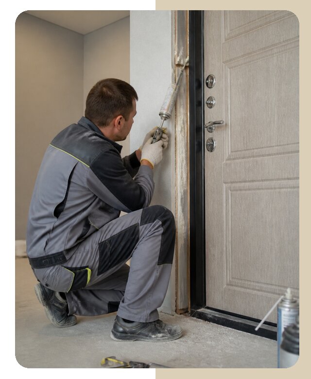 Герметизация дверного проема в Чайковском от 4554 р. | ДвериЛегко-Чкв