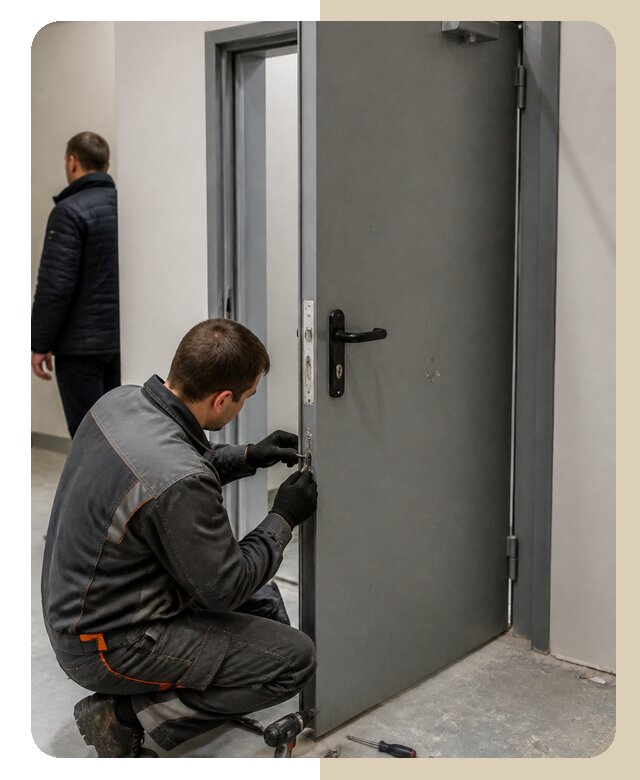Ремонт противопожарной двери в Чайковском по цене 6579 р. | ДвериЛегко-Чкв