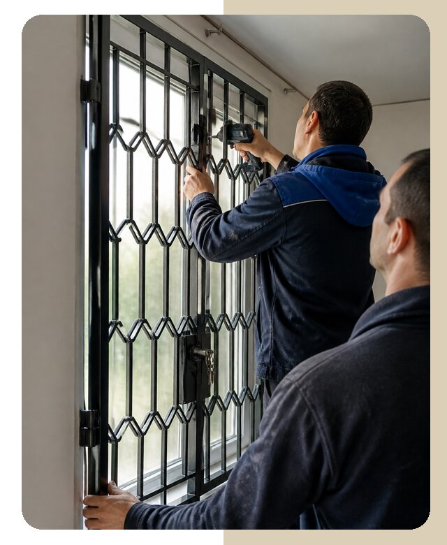 Установка распашных решеток в Чайковском цена от 6579 р. | ДвериЛегко-Чкв