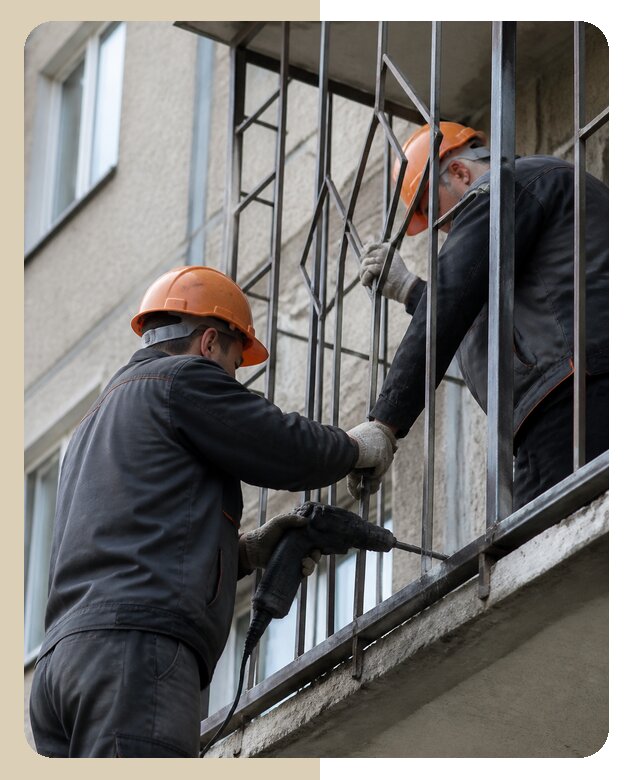 Профессиональная установка балконных решеток в Чайковском