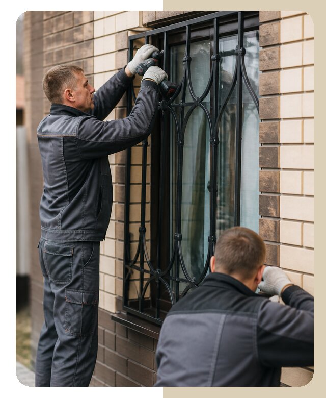 Установка решеток в дом в Чайковском по цене от 3542 р. | ДвериЛегко-Чкв